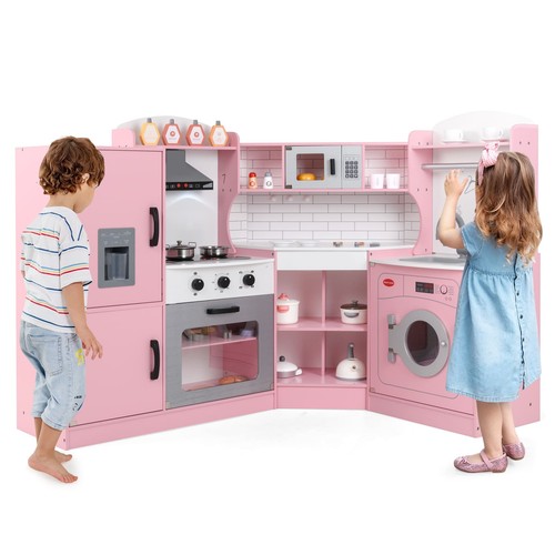 Costway corner play kitchen - costway,